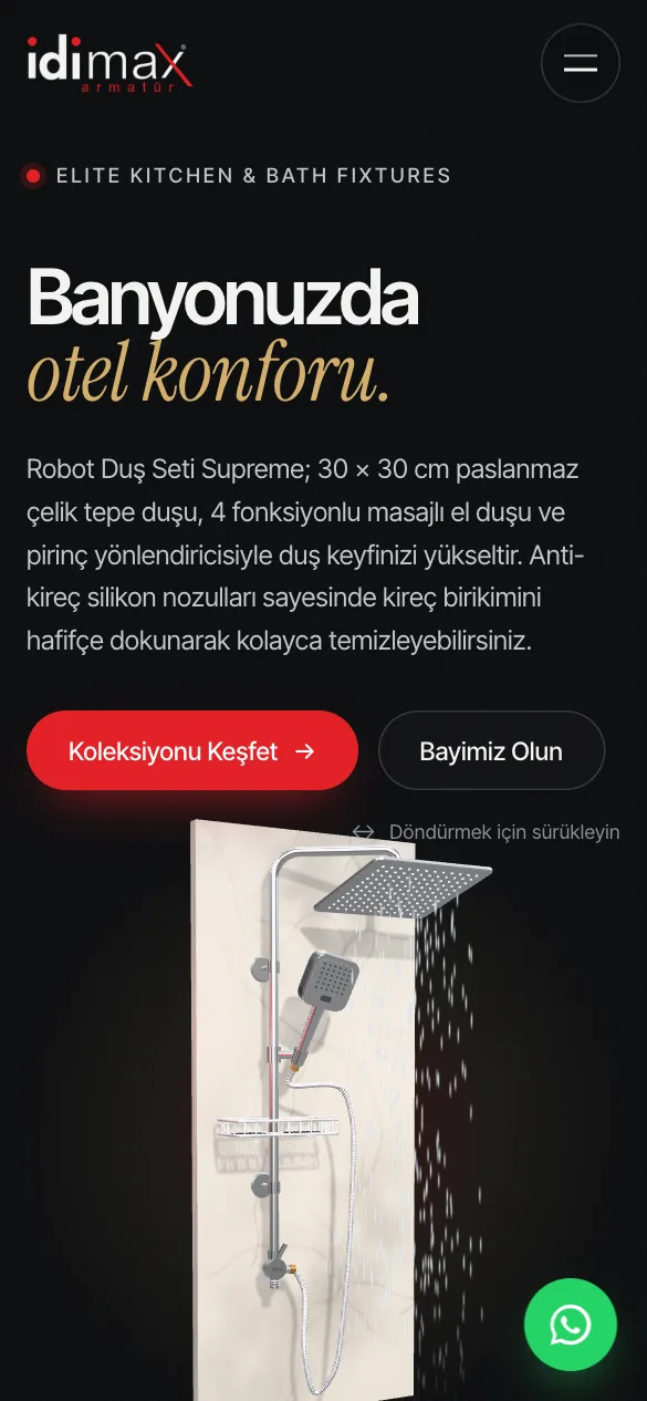 idimax.com.tr mobil görünümü